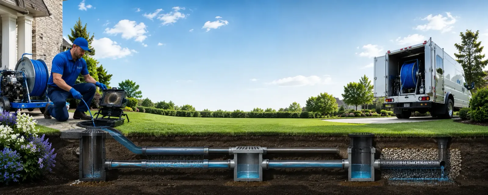 Outdoor drain cleaning information for Underwood, MN